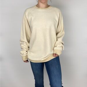FEAT Blanketblend Crewneck Pullover Sweatshirt in Oatmilk Casual Loungewear‎